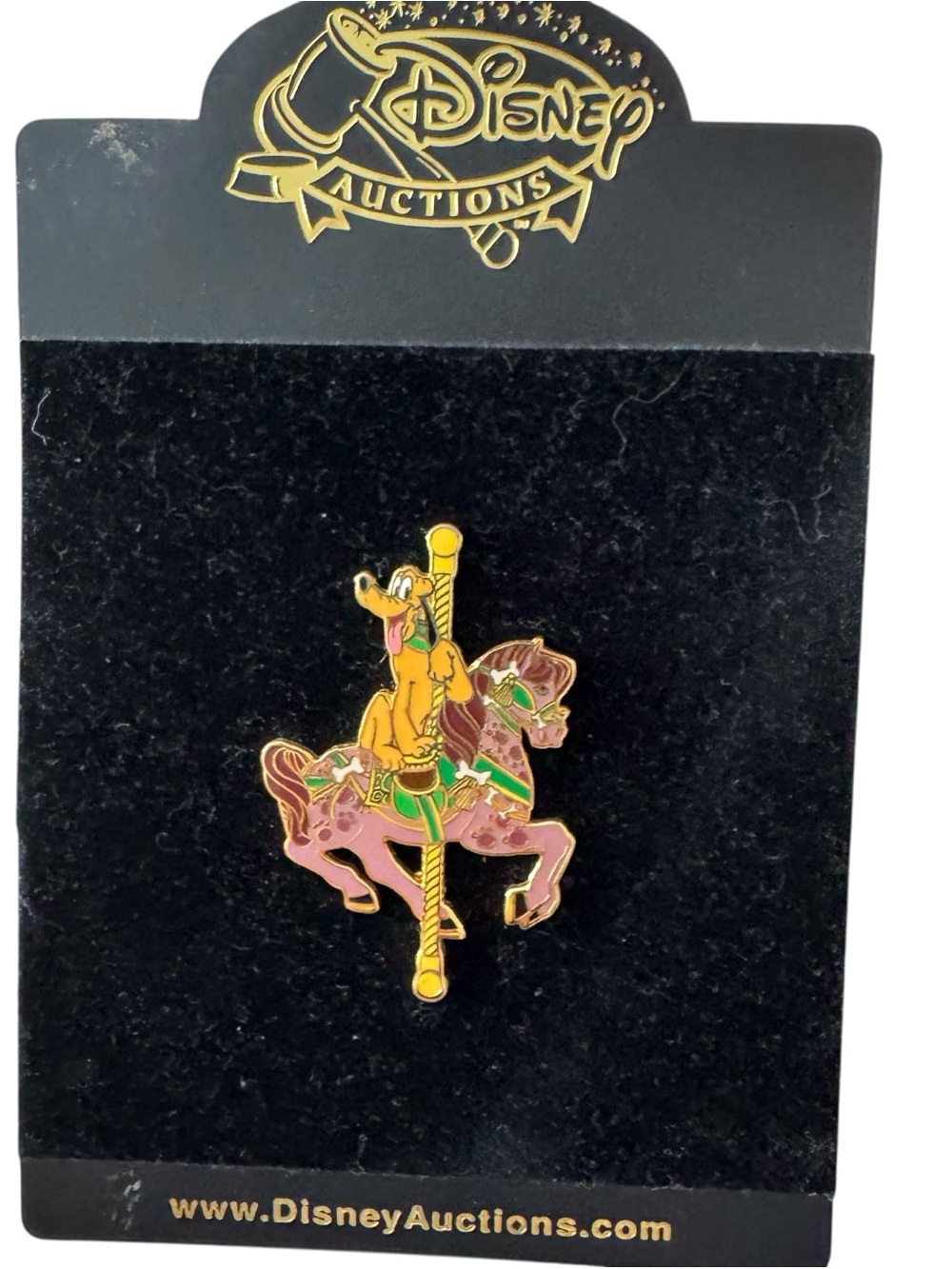 Disney Pin Pluto Carousel Merry Go Round Horse LE 1000 NWOT - Picture 2 of 5